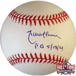   Hand Signed Rawlings Official MLB Baseball wth PG 5/18/04 Inscription