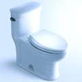  European Toilet with Single Flush and Soft Closing Seat Closing Seat