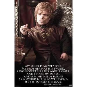   Game of Thrones Poster Tyrion My Mind Is My Weapon