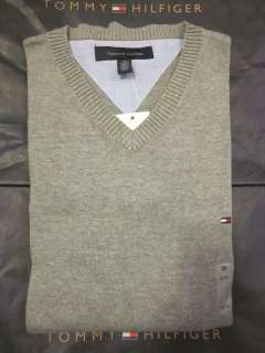 Tommy Hilfiger mens cotton sweater V neck S,M,L,XL NWT 881300777997 