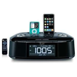  New Alarm Clock Radio Stereo For Iphone Ipod Treble Bass 