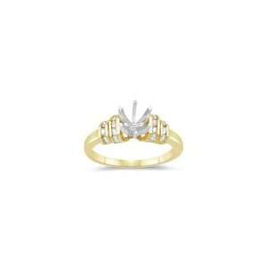 0.14 Cts Diamond Ring Setting in 14K Yellow Gold 9.5 