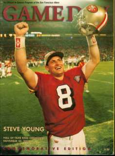 2005 49ers vs Seahawks Program Steve Young HOF Ring Cer  