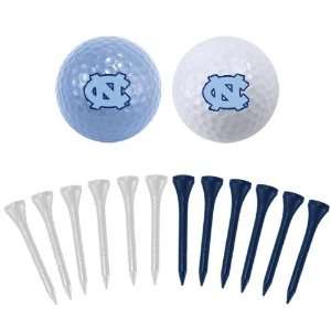  North Carolina Tar Heels (UNC) Two Golf Balls and Twelve 