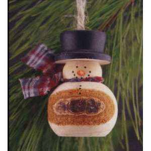  Adventure Marketing Wood Snowman Ornament 3
