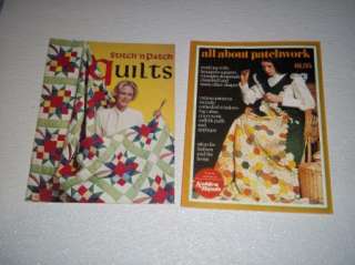 VINTAGE LOT 2~QUILT INSTRUCTION BOOKS~PATTERNS~GOOD HOUSEKEEPING 1960s 