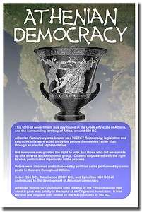 Ancient Greece   Athenian Democracy   Classroom POSTER  