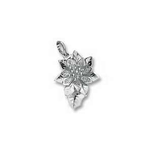  Poinsettia Charm   10k Yellow Gold Jewelry