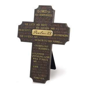  Psalm 23 Resin Wall And Desk Scripture Cross The Lord Is 