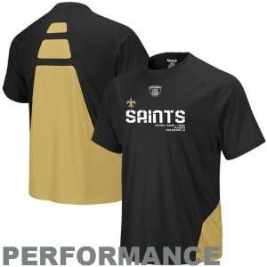 Reebok New Orleans Saints Sideline Conflict Performance Short Sleeve T 