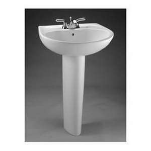 Toto LPT242.8G#01 Cotton Prominence 25 3/4 Pedestal Bathroom Sink 