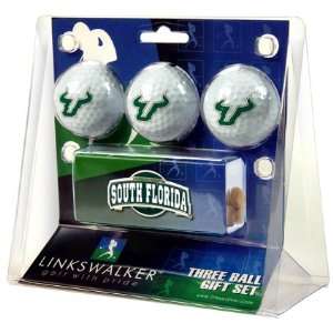  University of South Florida Bulls 3 Golf Ball Gift Pack w 