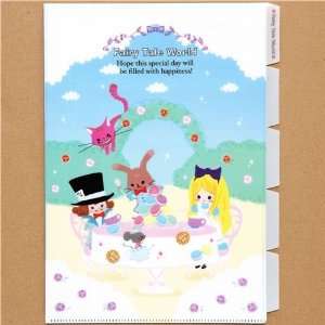  A4 plastic file folder 5 pocket Alice in Wonderland Toys & Games