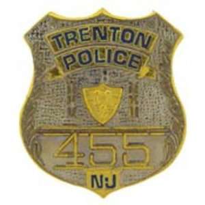  Trenton New Jersey Police Officer Badge Pin 1 Arts 