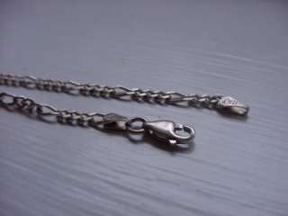 Sterling Silver Figaro Link Style Bracelet 925 Italy 9  