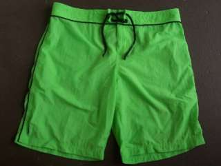 Mens Ralph Lauren Polo Lime Green Nylon Swim Trunks Board Shorts 