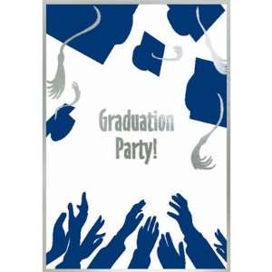  Hats Off Graduation Invitations With Envelopes, 8ct 