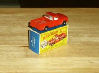 Matchbox Lesney No. 71 Jeep Gladiator Pick Up Truck in Box, 1964 NM 