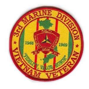 3rd Marine Division Vietnam Veteran Patch 