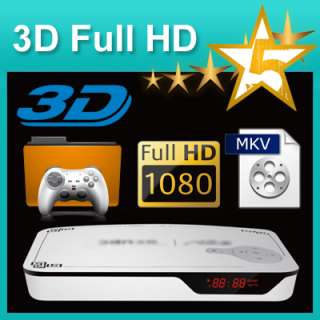 3D Full HD Media And Game Player 1080P MKV HDD TV H.264 HDMI 1.3 USB 