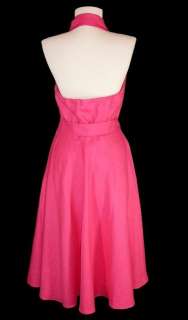 NWT $179 Ralph Lauren Pink Linen Halter Dress NEW SM 4  