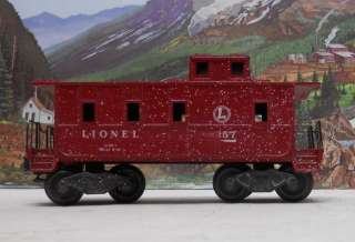 Lionel O Scale Caboose 6257 Die cast trucks & couplers  