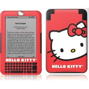  Hello Kitty Cropped Face Red skin for  Kindle 3 