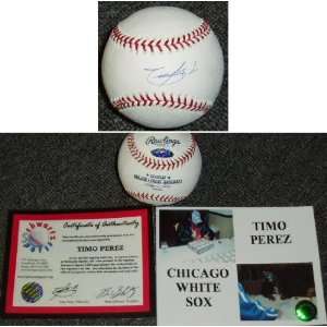 Timo Perez Signed MLB Baseball