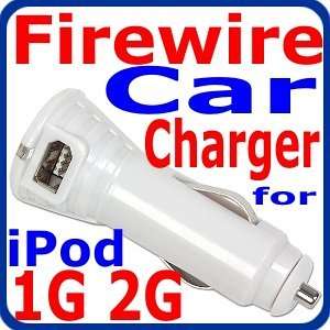  Eurus 1000mA Firewire / iPod Car Charger fits iPod 1G 2G 1 