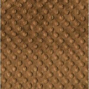  60 Wide Minky Cuddle Dimple Dot Caramel Fabric By The 