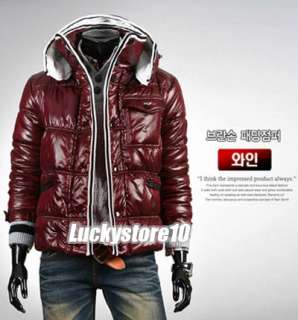 2012 New Men Fashion Hooded Winter Warm Parka Outwear Coat Jacket 