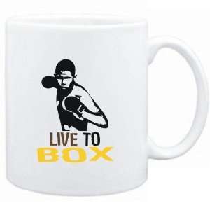  Mug White  LIVE TO Box  Sports