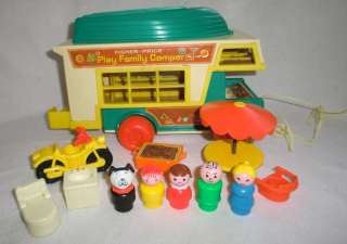   Price Little People Play Family Camper #994 Boat Near Complete  