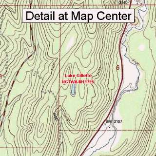   Map   Lake Gillette, Washington (Folded/Waterproof)