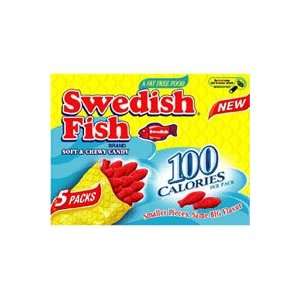 Swedish Fish Red 100 Calories Soft Chewy Candy   6 Ea / Pack, 5 Packs