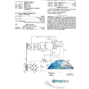    NEW Patent CD for REGULATED DC POWER SUPPLY 