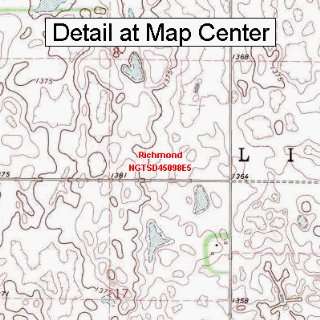 USGS Topographic Quadrangle Map   Richmond, South Dakota (Folded 