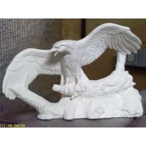  Ceramic Bisque Eagle on Perch 