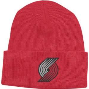 Portland Trail Blazers Red Basic Logo Cuffed Knit Hat 
