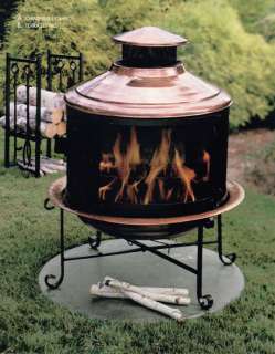 NEW 3 in 1 Solid Copper Chiminea Combo W/Screen 30 inch  