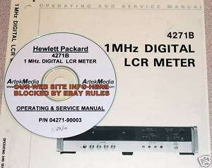 HP 4271B 1MHz LCR Meter Operating & Service Manual  