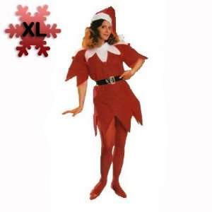 Lets Party By Rubies Costumes Miss Santa Adult Costume / Red   Size X 
