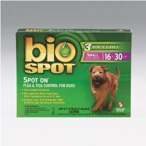  Bio Spot SPOT ON Flea and Tick Control for Dogs 16 30 lbs 