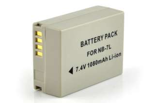 Battery for Canon NB 7L Powershot G10 G11 G12