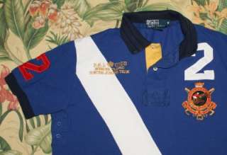 Mens Polo RALPH LAUREN Royal Blue RUGBY Shirt Medium M  