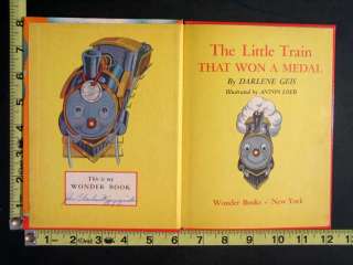 1947 The Little Train That Won a Medal Wonder Book  