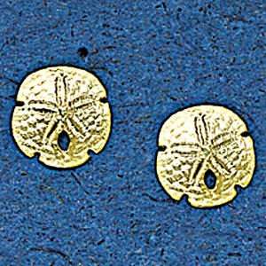   Edwards 14K Gold 12MM Sand Dollar Authentic Earring