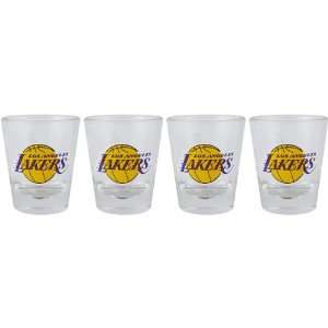   Los Angeles Lakers 4 Piece Collector Shot Glass Set