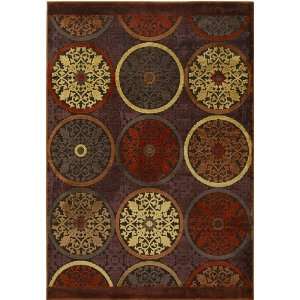 Coins Rugs   Chocolate (52x76) Furniture & Decor