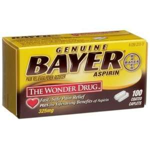  Bayer Aspirin Pain Reliever/ Fever Reducer, 100 Count 
